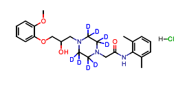Ranolazine-D8 Hydrochloride