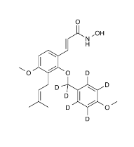 N-Hydroxy (E)-2-(4-methoxybenzoxy-D6)-4-methoxy-3-prenylcinnamamide