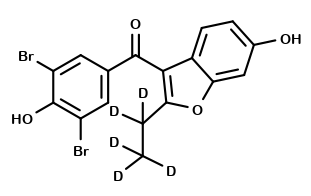 6-Hydroxy Benzbromarone-D5 (major)
