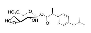 (S)-Ibuprofen acyl-beta-D-glucuronide