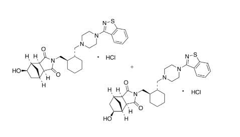 Lurasidone Inactive Metabolite 14283, 5?/6?-Hydroxy Lurasidone Hydrochloride (Mixture of Diastereomers)
