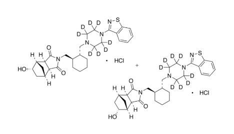 Lurasidone Inactive Metabolite 14326 D8, 5?/6?-Hydroxy Lurasidone-d8 Hydrochloride (Mixture of Diastereomers)