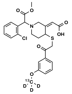 cis-Clopidogrel-MP 13CD3 Derivative (Pair of Enantiomers)