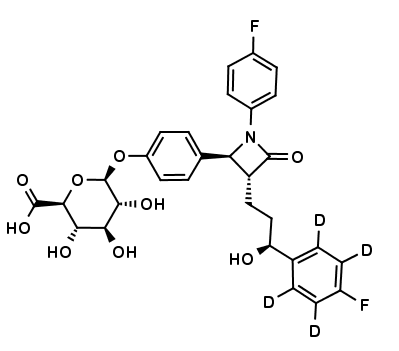 Ezetimibe Phenoxy Glucuronide D4 