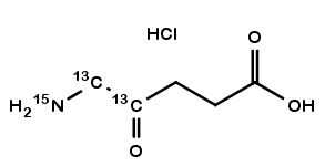 5-AMINOLEVULINIC ACID-13C2,15N HYDROCHLORIDE 