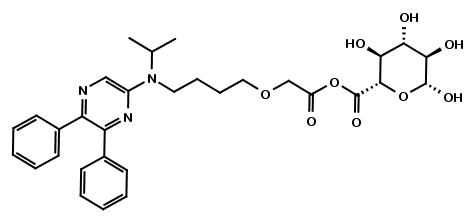 Selexipag metabolite MRE-269 acyl-?-D-glucuronide