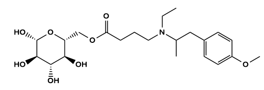 Mebeverine Acid Acyl-beta-D-Glucuronide