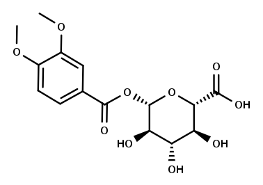 Veratric acid O-β-D-Glucuronide