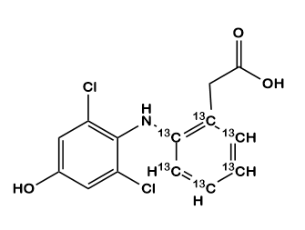 4'-Hydroxy Diclofenac 13C6