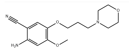Benzonitrile, 2-amino-4-methoxy-5-(3-morpholinopropoxy)