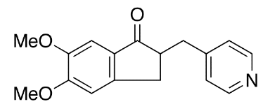 5,6-Dimethoxy-2-(4-pyridylmethyl)-1-indanone